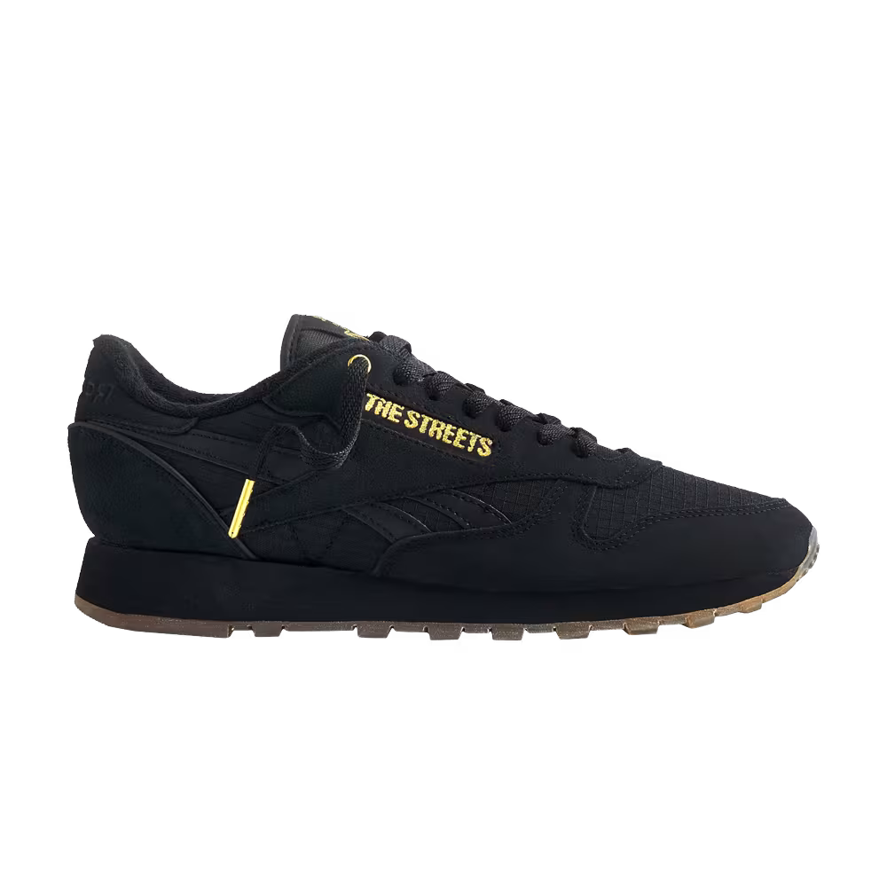 END. x The Streets x Reebok Classic Leather Black Gold Metallic