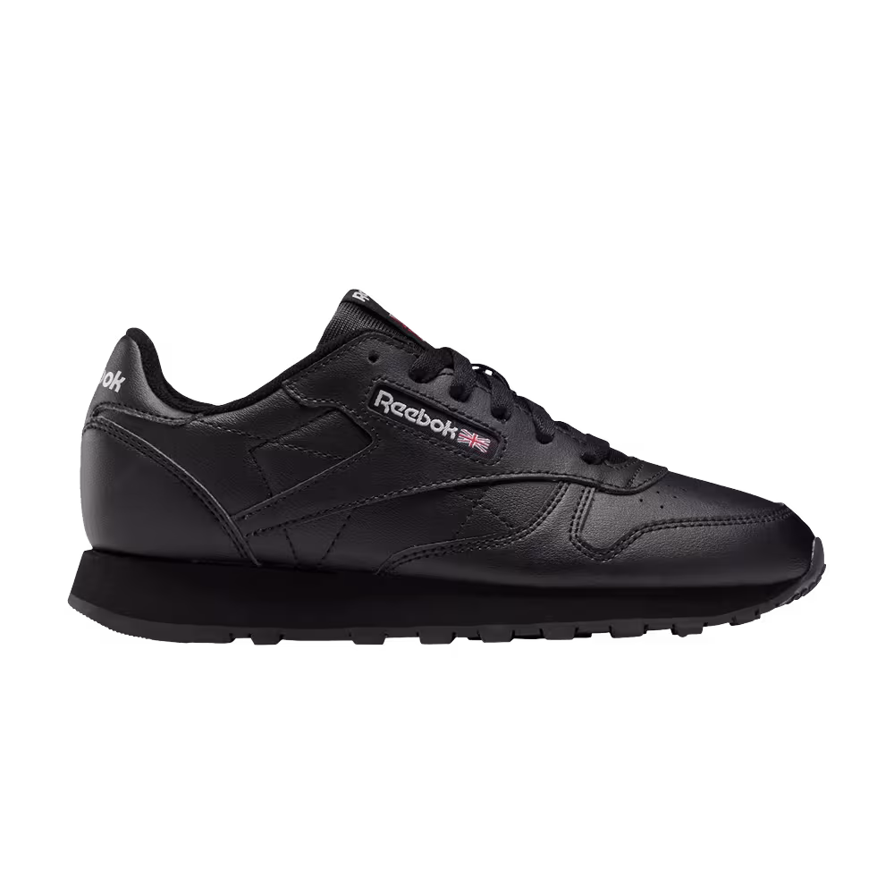 Reebok Classic Leather Big Kid Triple Black