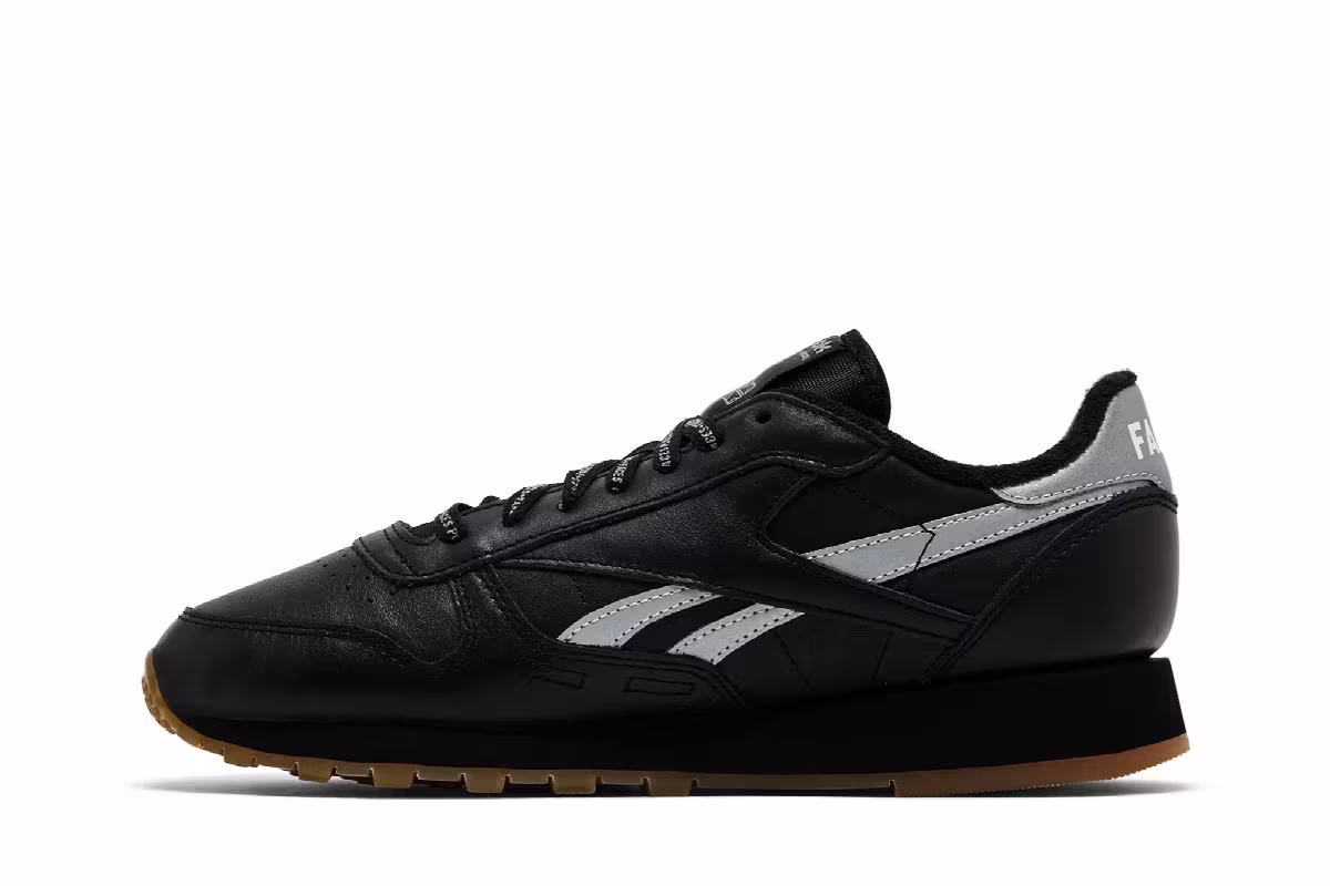 Reebok Places+Faces x Classic Leather Black, view 4