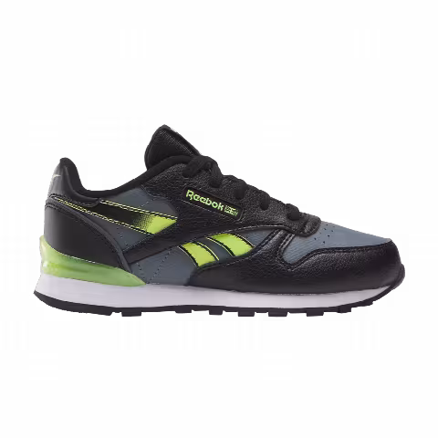 Reebok Classic Leather Step 'n' Flash Little Kid 'Black Grey Lime'