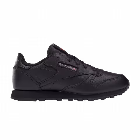 Reebok Classic Leather Little Kid 'Triple Black'