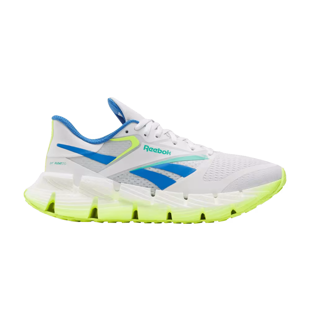 Reebok FloatZig 1 White Digital Lime Blue