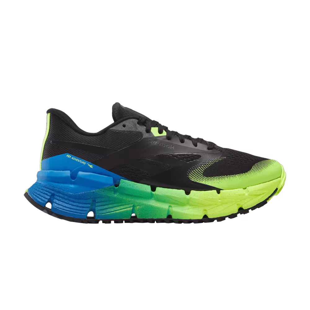 Reebok FloatZig 1 Black Digital Lime Blue