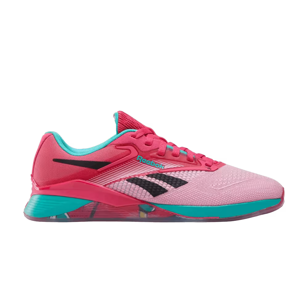 Reebok Women's Nano X4 Bold Pink Unleashed Green