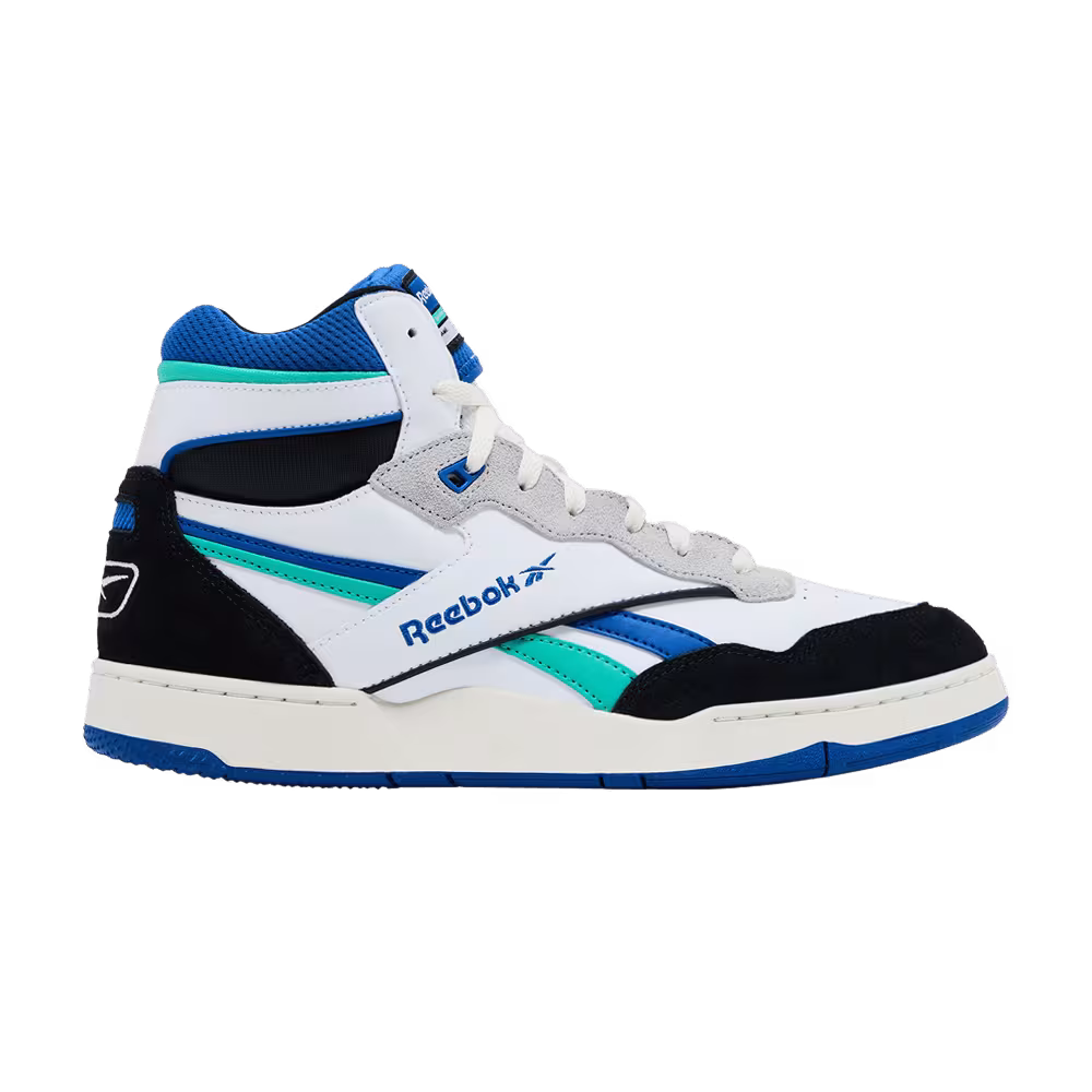 Reebok BB4000 2 Mid White Black Unleashed Green