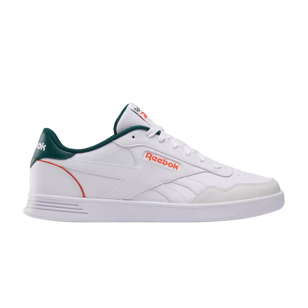 Reebok Court Advance White Collegiate Green Orange