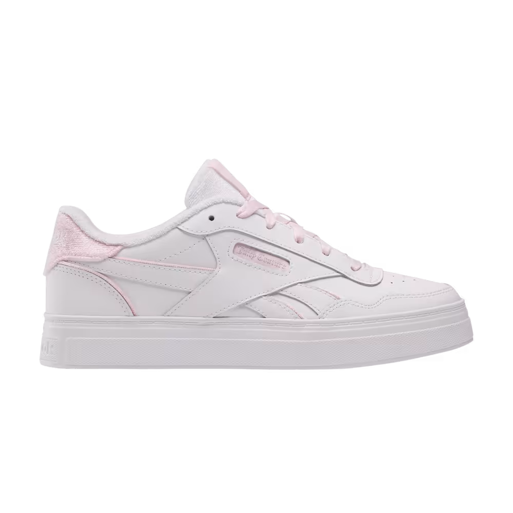Juicy Couture x Reebok Women's Court Advance Bold White Pink