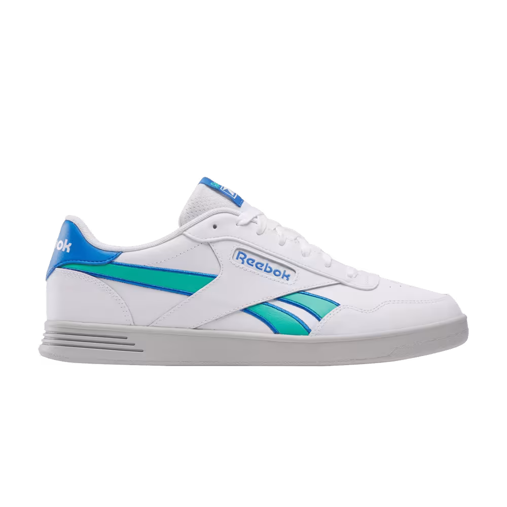 Reebok Court Advance White Kinetic Blue Green