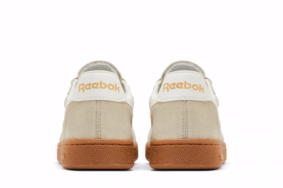 Reebok Women's Club C Grounds UK Classic Beige Chalk Gum, view 7