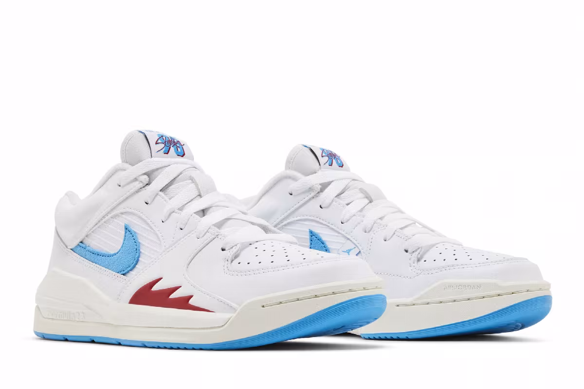 Air Jordan Women's Jordan Stadium 90 White Dark Powder Blue, view 9