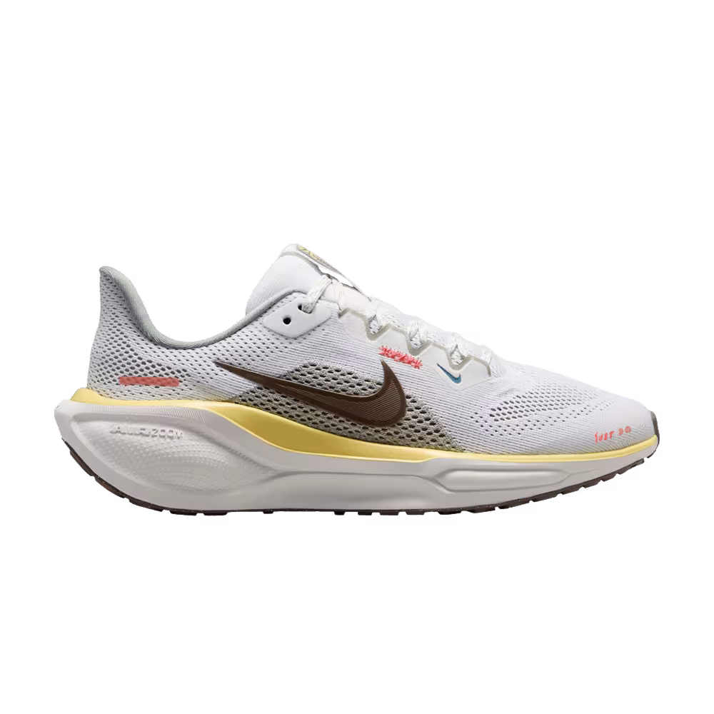 Nike Air Zoom Pegasus 41 GS White Mink Brown Yellow