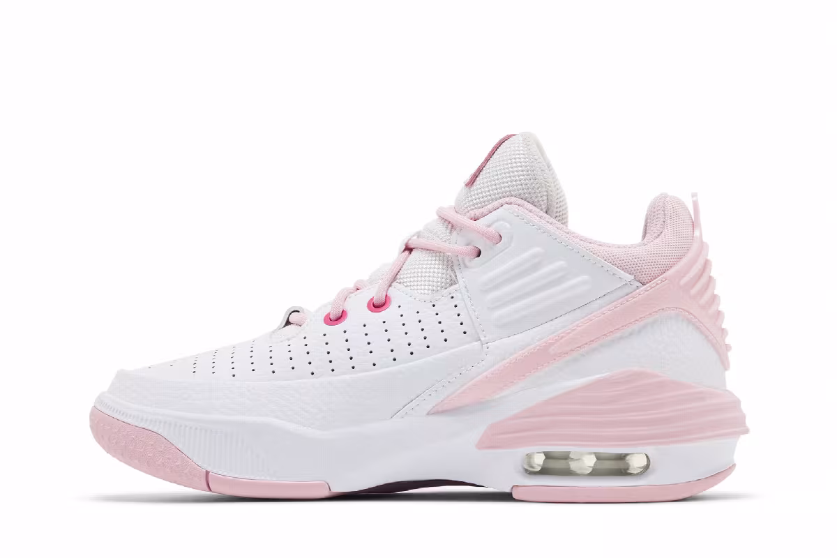 Air Jordan Max Aura 5 GS White Fierce Pink, view 4