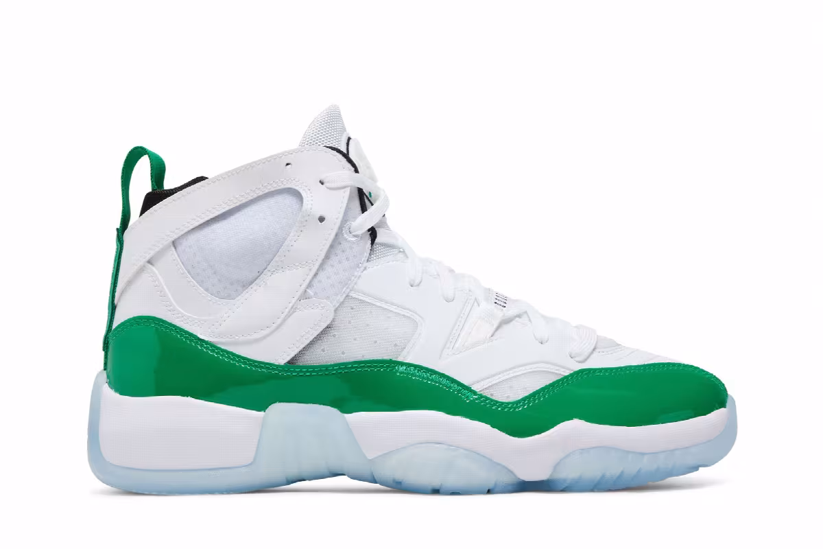 Air Jordan Jumpman Two Trey White Lucky Green, view 2