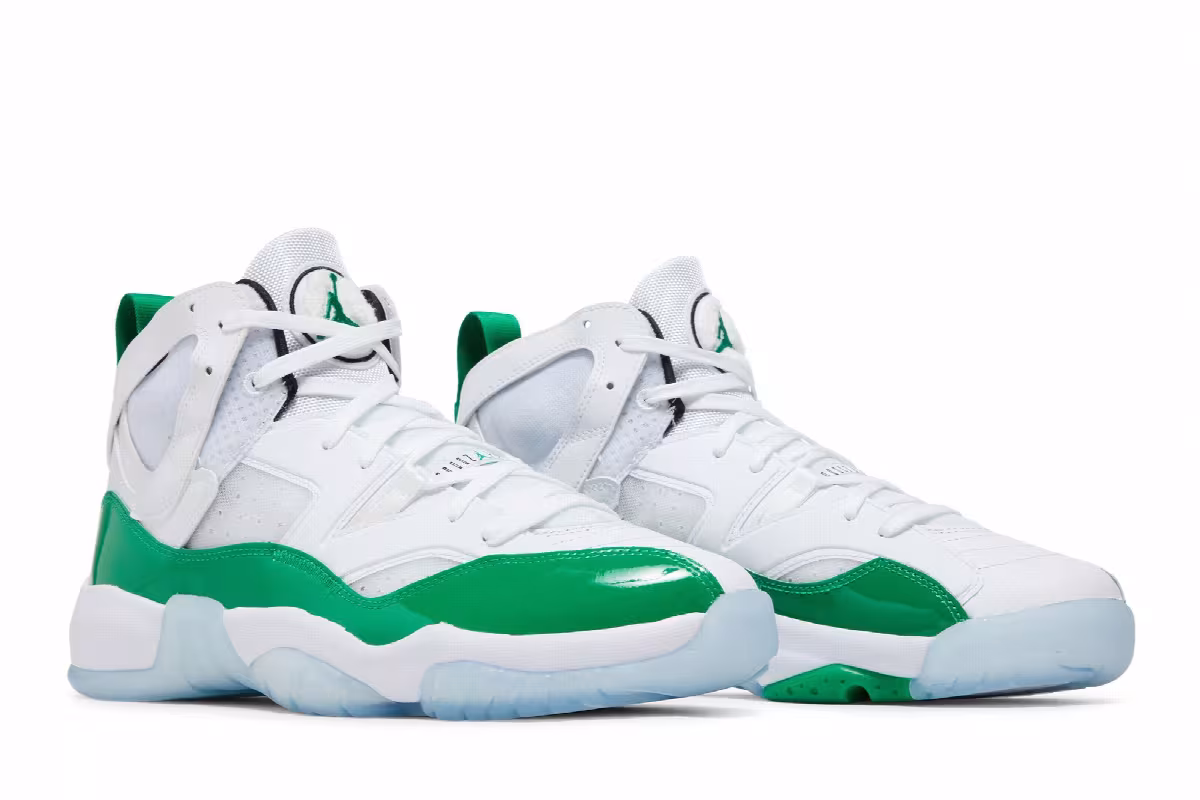 Air Jordan Jumpman Two Trey White Lucky Green, view 9