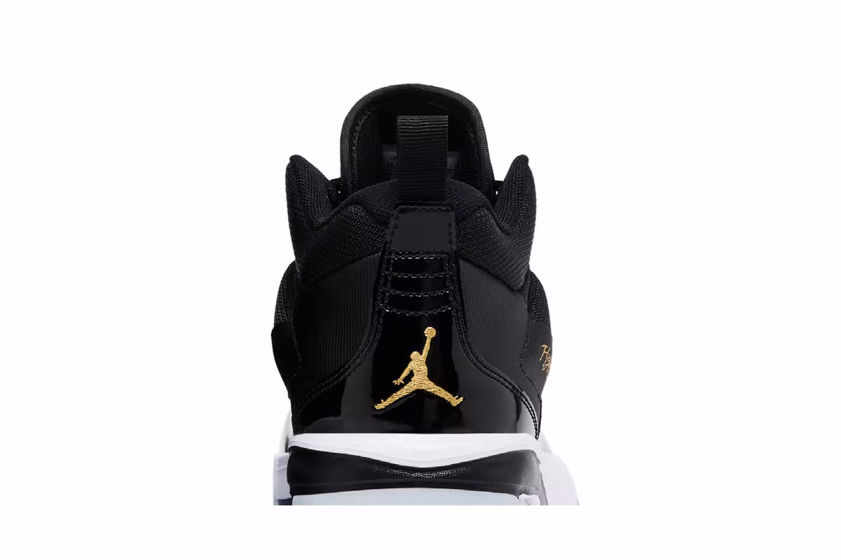 Air Jordan Stay Loyal 3 Black White Metallic Gold, view 8