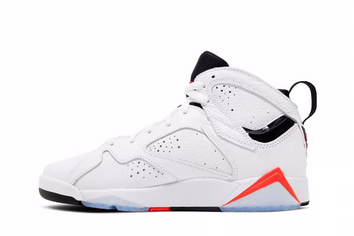 Air Jordan 7 GS White Infrared, view 4
