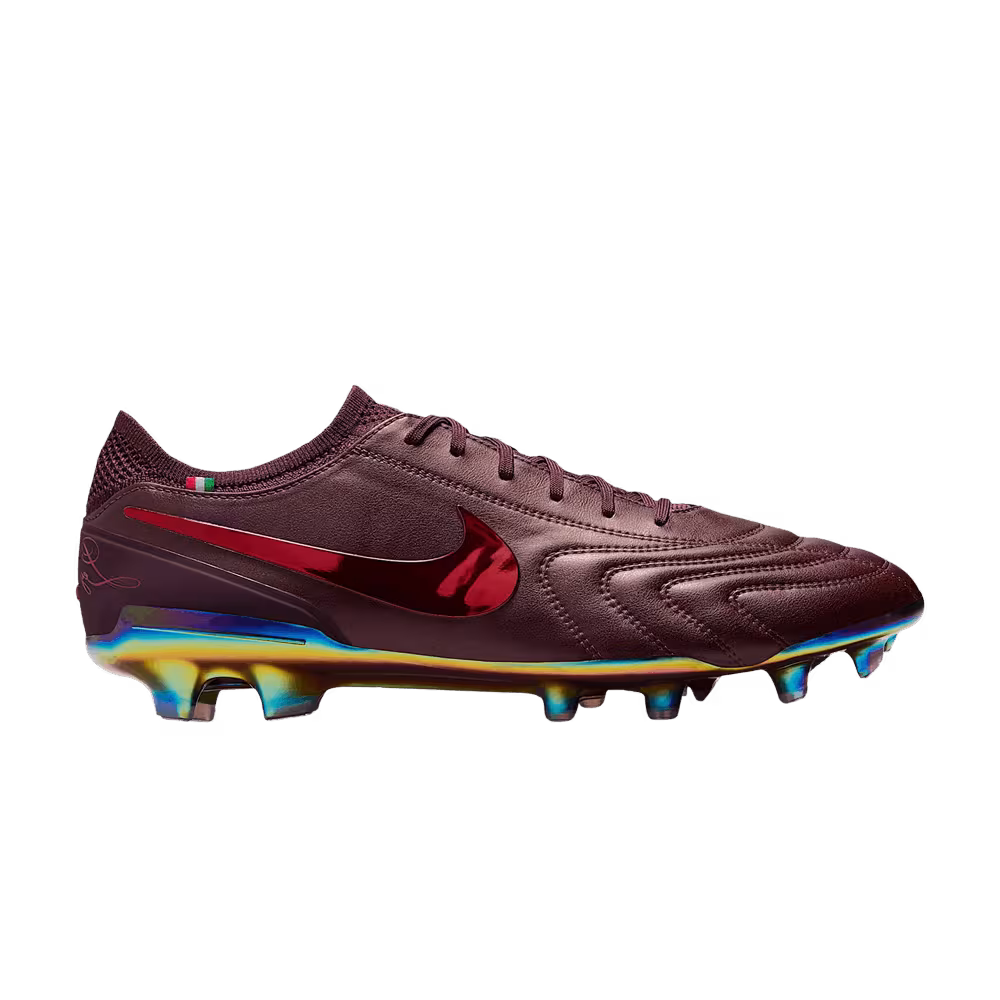Nike Tiempo Legend 10 Elite Luxe FG Made in Italy Montebelluna - Port Wine