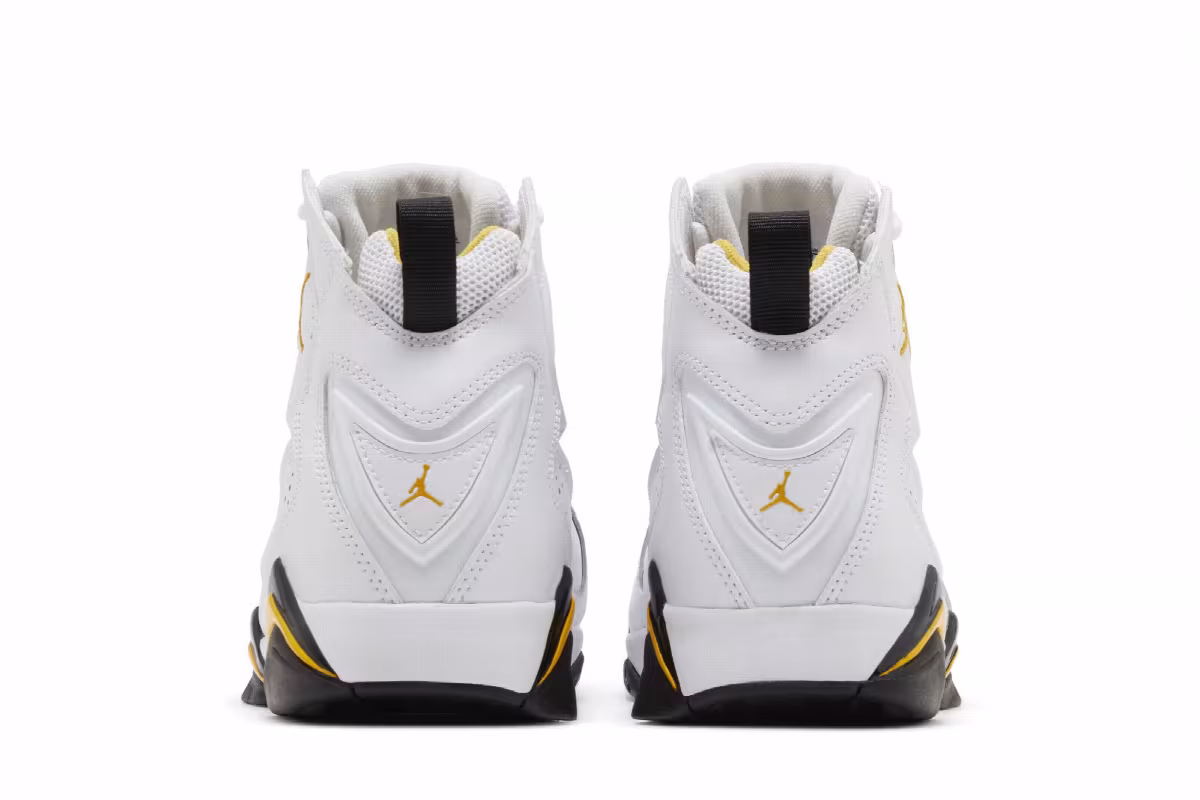 Air Jordan True Flight White Yellow Ochre, view 7