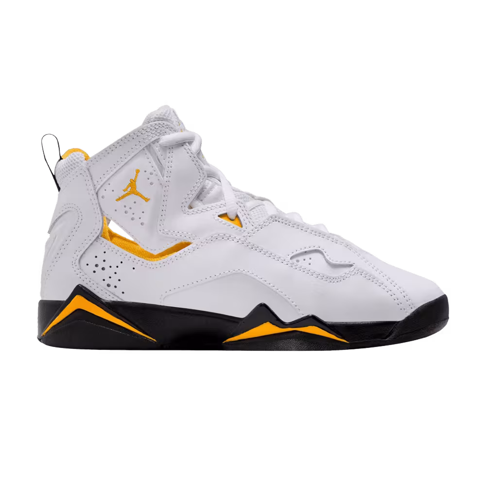 Air Jordan True Flight GS White Yellow Ochre