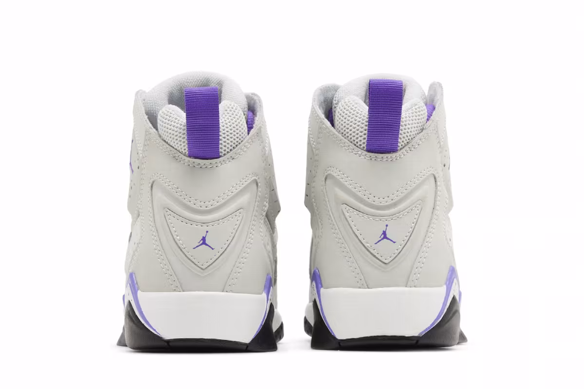 Air Jordan True Flight GS Base Grey Purple Venom, view 7
