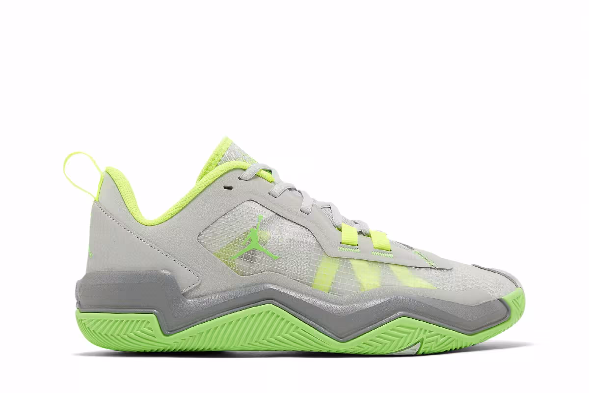 Air Jordan One Take 4 Grey Green Strike, view 2