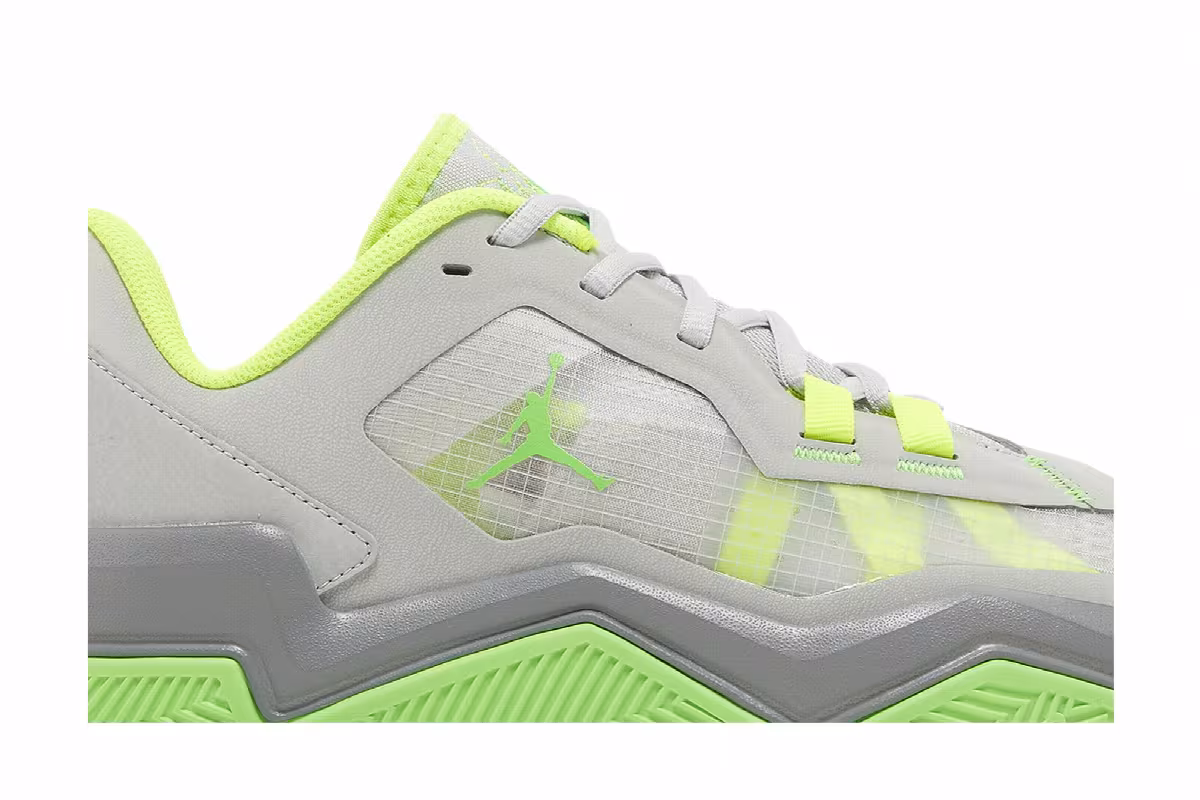 Air Jordan One Take 4 Grey Green Strike, view 3