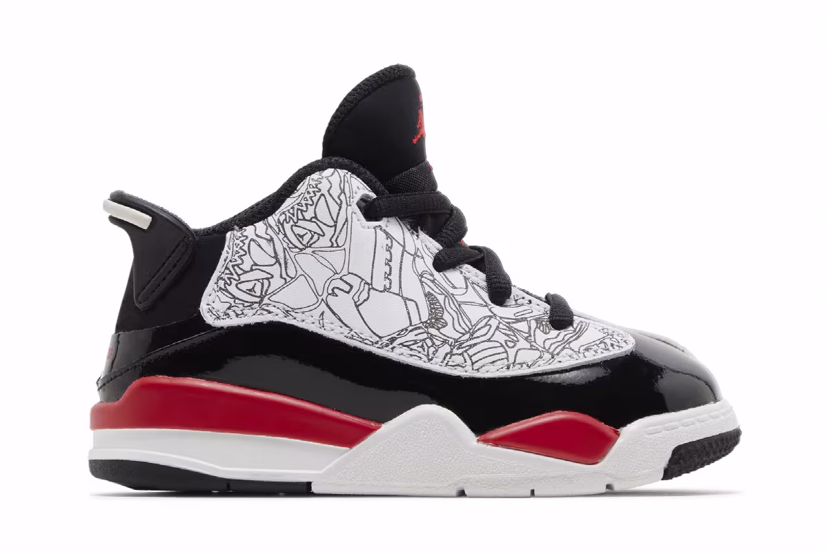 Air Jordan Dub Zero TD Fire Red, view 2