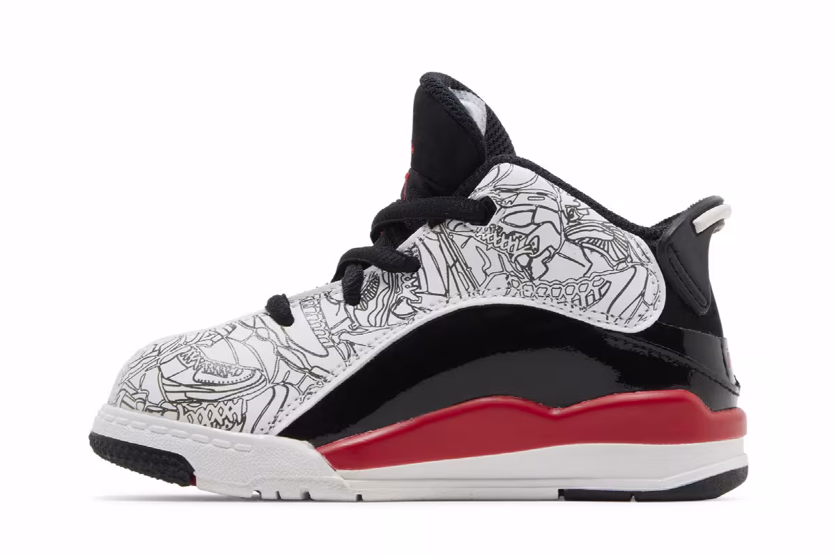 Air Jordan Dub Zero TD Fire Red, view 4