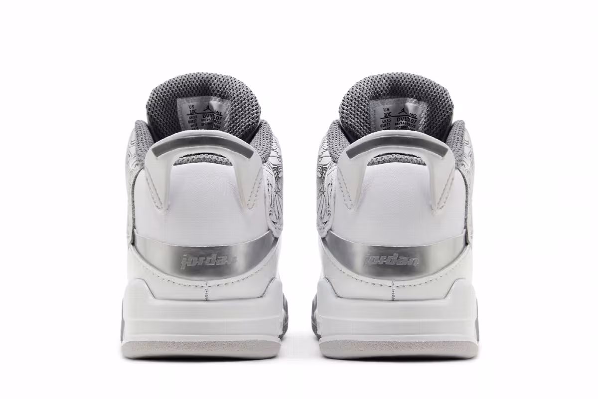 Air Jordan Dub Zero TD White Cool Grey, view 7