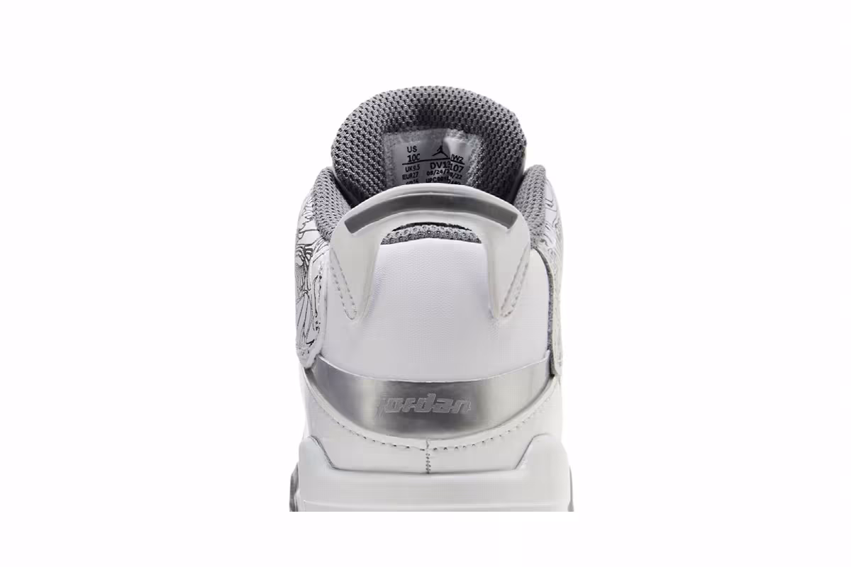 Air Jordan Dub Zero TD White Cool Grey, view 8