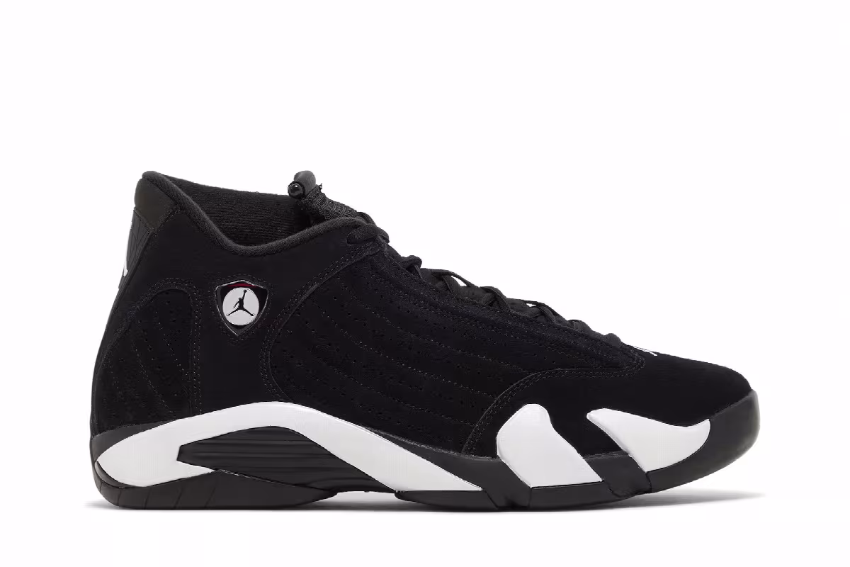 Air Jordan 14 Black White, view 2