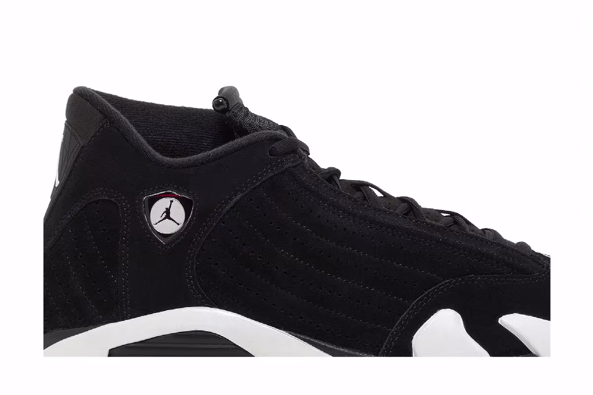 Air Jordan 14 Black White, view 3