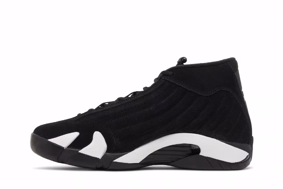 Air Jordan 14 Black White, view 4
