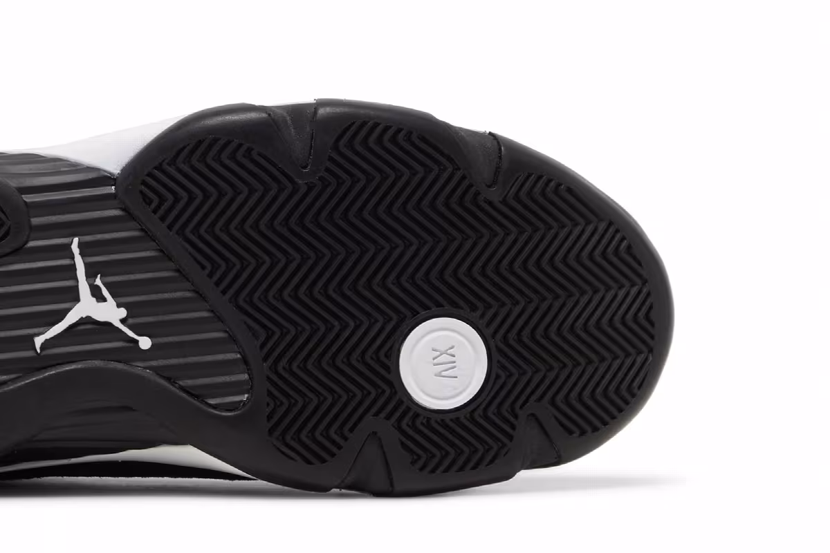 Air Jordan 14 Black White, view 6