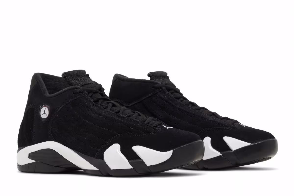 Air Jordan 14 Black White, view 9