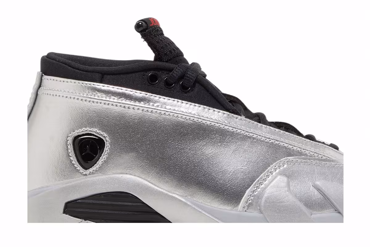 Women's Air Jordan 14 Low Metallic Silver, view 3
