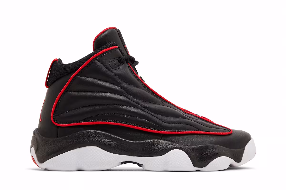 Air Jordan Pro Strong GS Black University Red, view 2