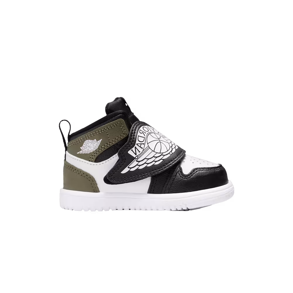 Air Jordan Sky Jordan 1 TD Black Toe Medium Olive