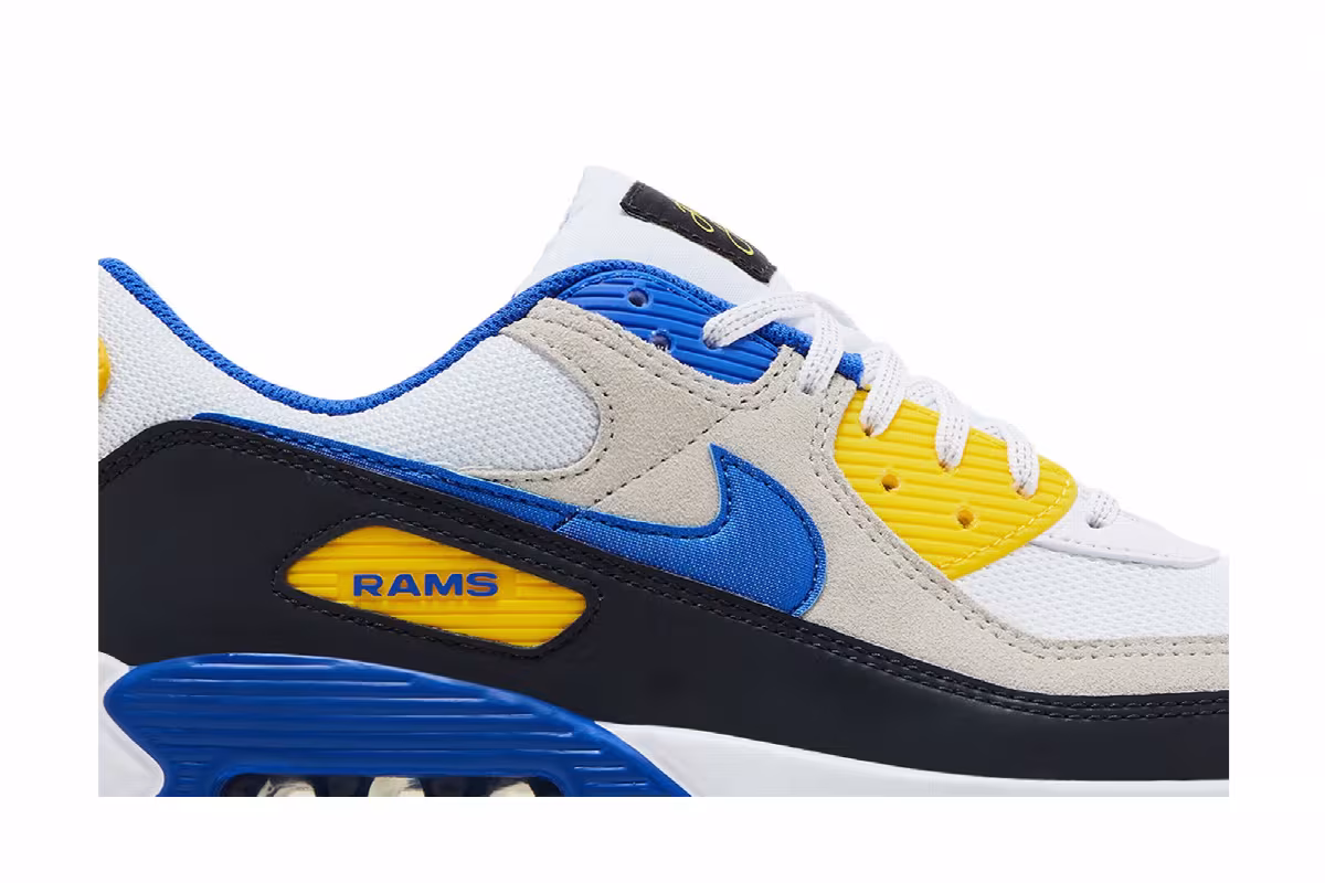 Nike Air Max 90 Los Angeles Rams, view 3