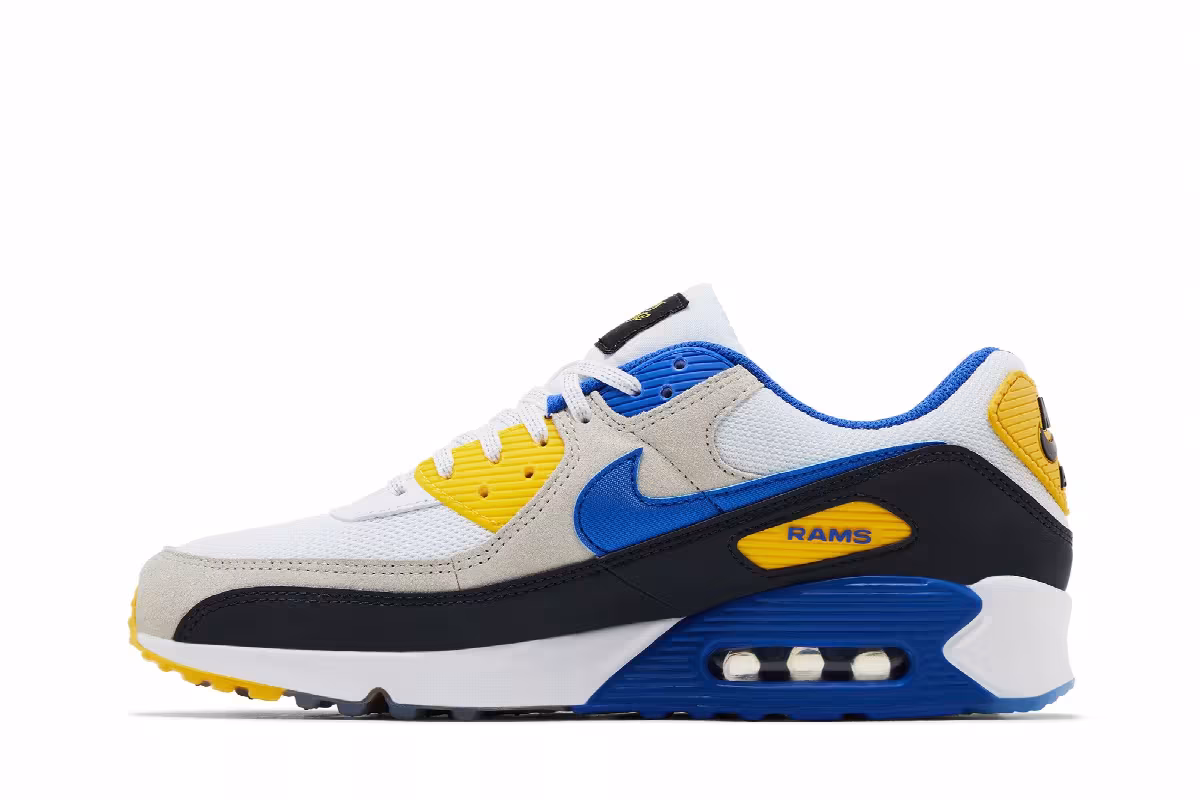 Nike Air Max 90 Los Angeles Rams, view 4