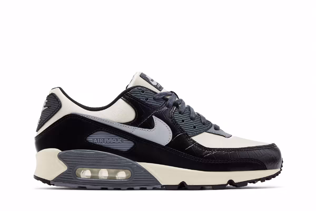 Nike Air Max 90 QS Smoke Grey Crocodile, view 2