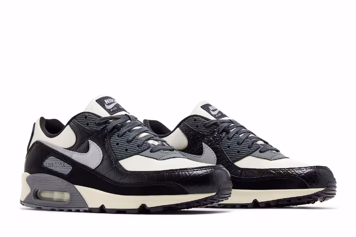 Nike Air Max 90 QS Smoke Grey Crocodile, view 9