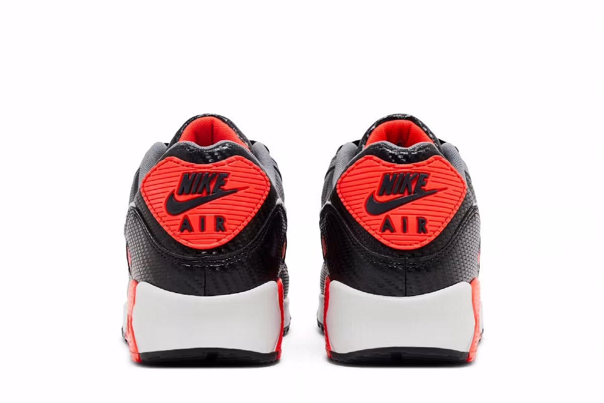 Nike Men's Air Max 90 Premium Carbon Fiber Infrared, view 7