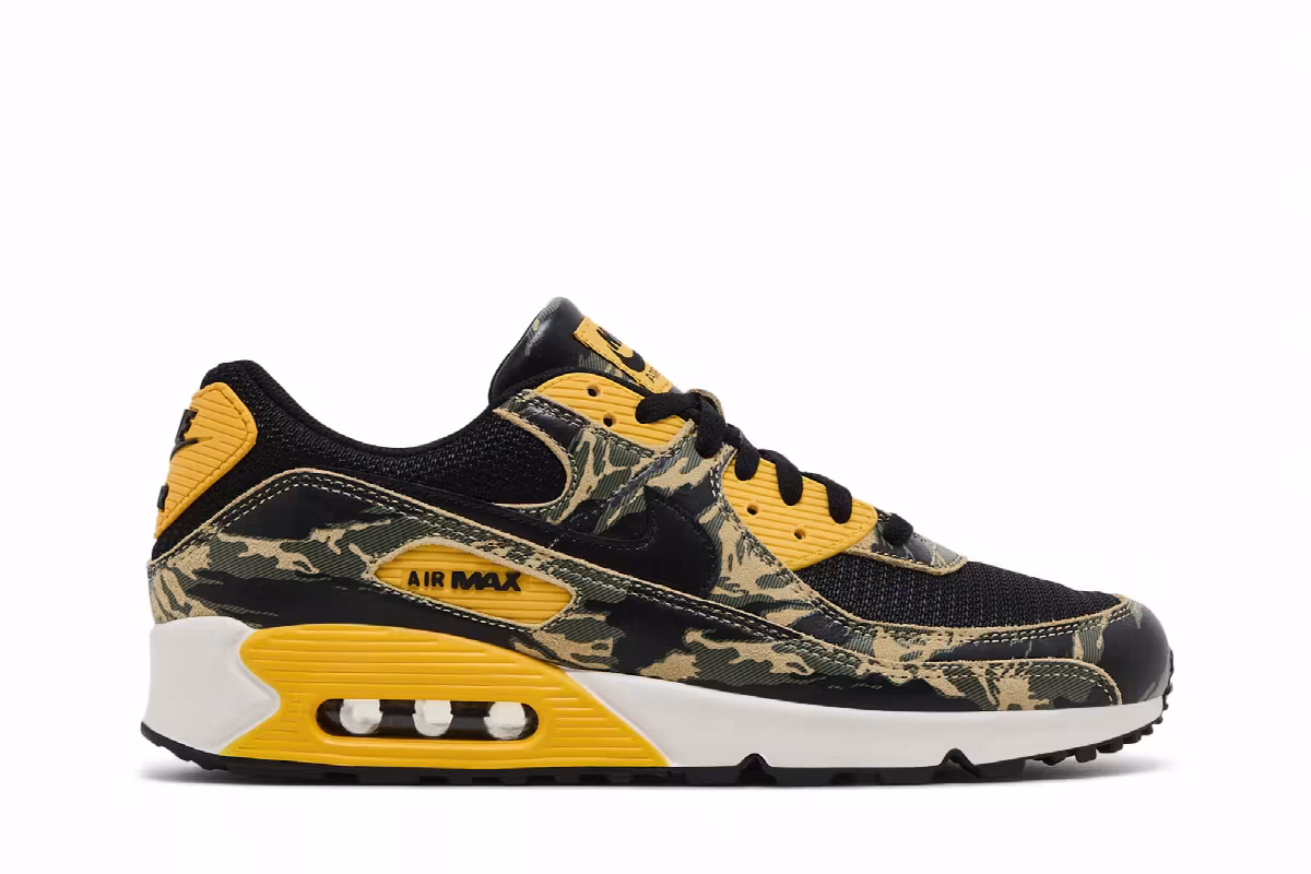 Nike Air Max 90 Premium Camo Pack - University Gold, view 2