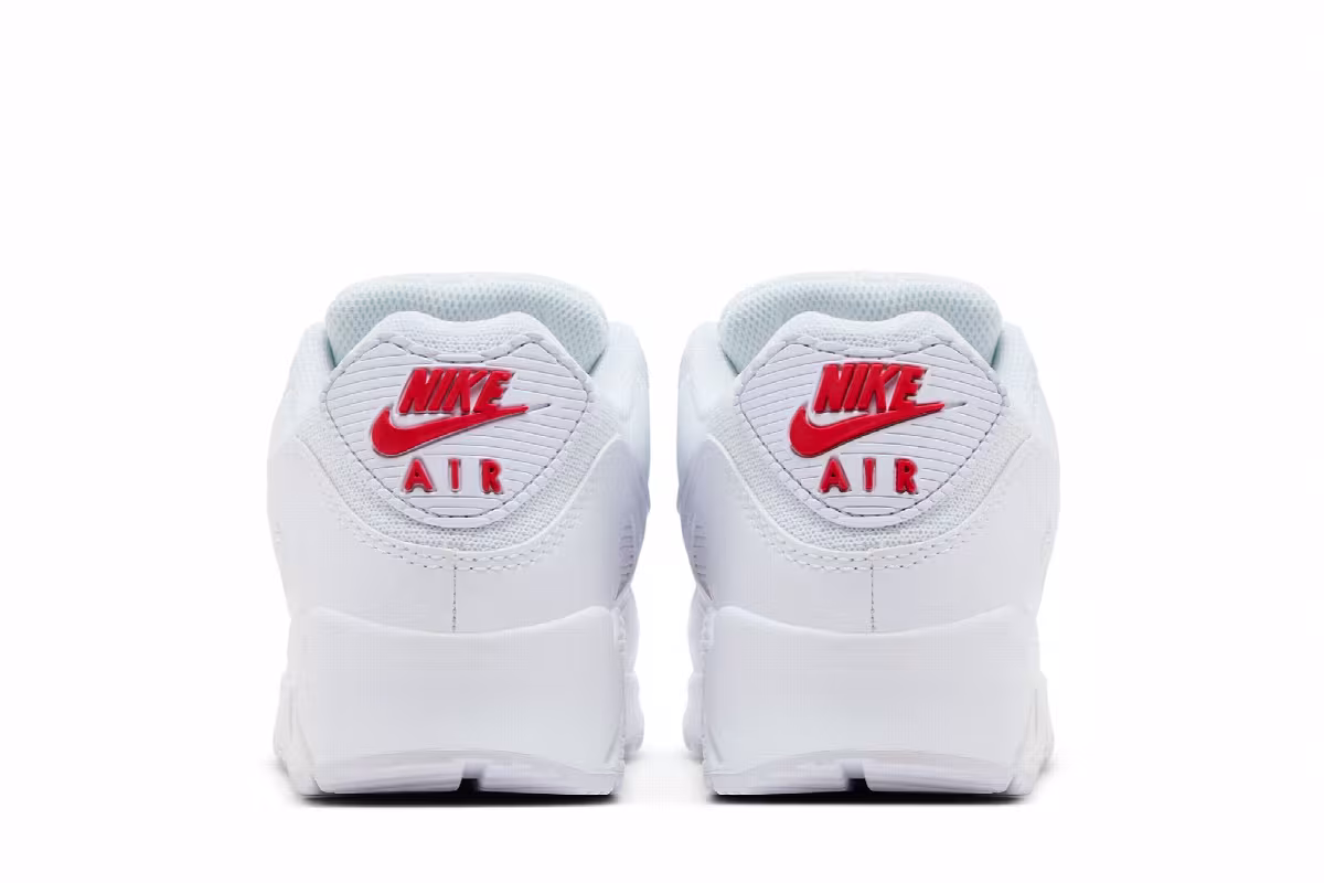 Nike Air Max 90 White Light Crimson, view 7
