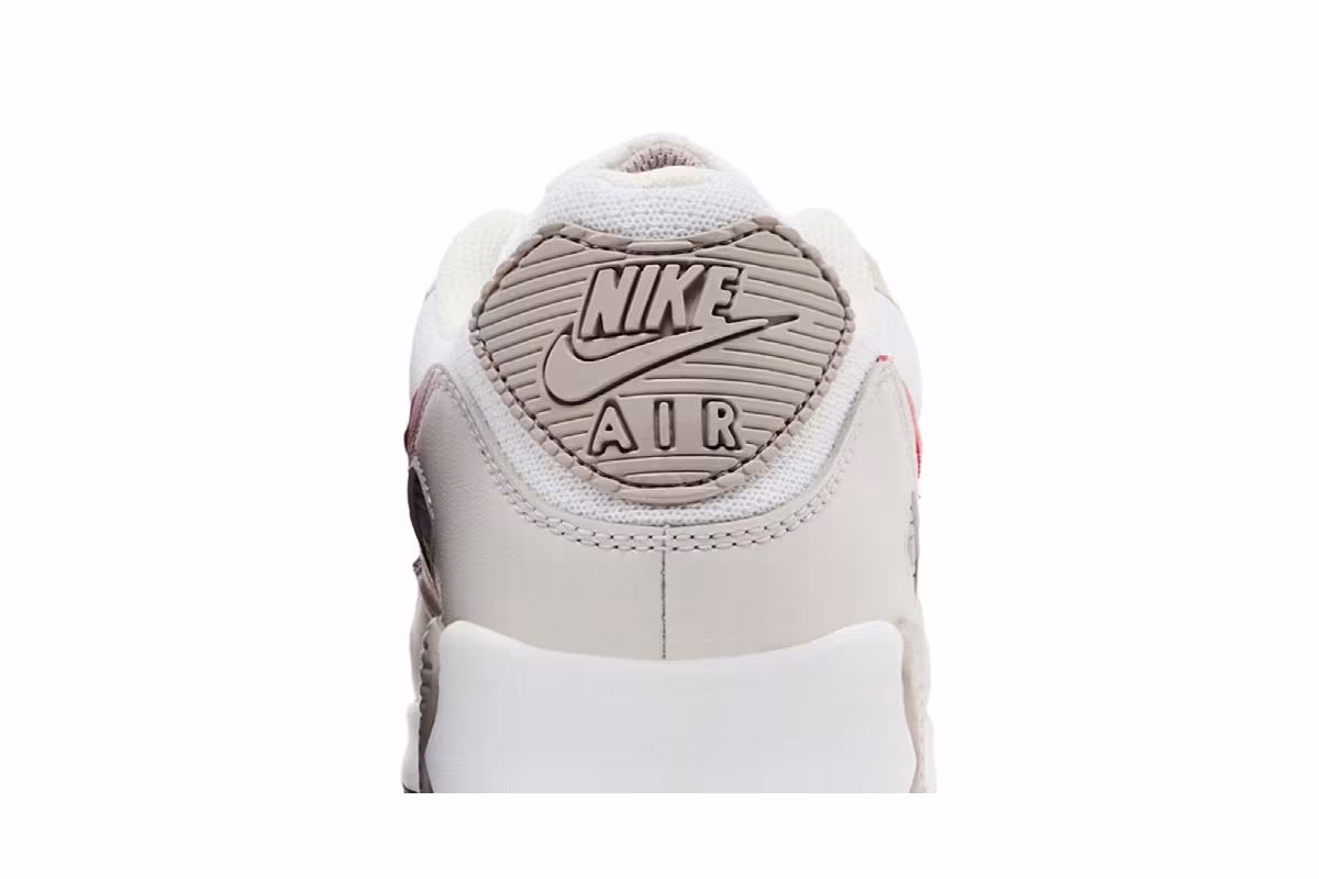 Nike Air Max 90 Summit White University Red, view 8