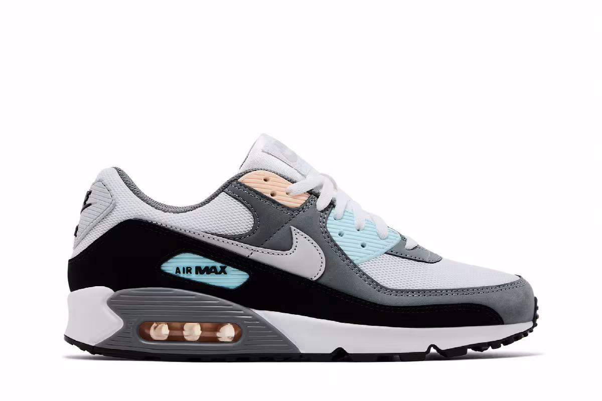 Nike Air Max 90 Cool Grey Washed Coral, view 2