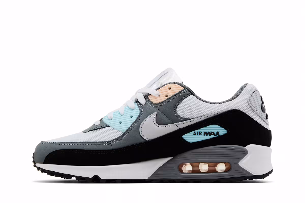 Nike Air Max 90 Cool Grey Washed Coral, view 4