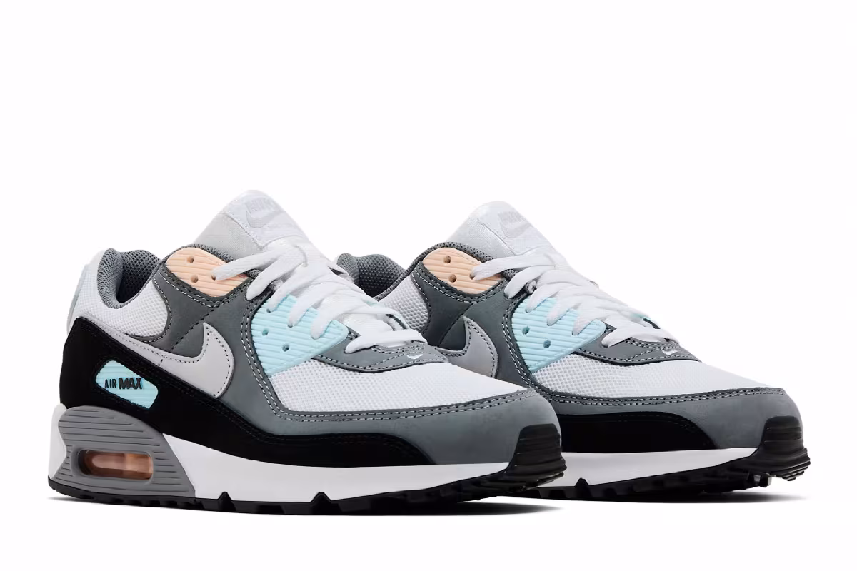 Nike Air Max 90 Cool Grey Washed Coral, view 9