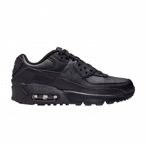 Nike Air Max 90 Leather GS 'Triple Black'